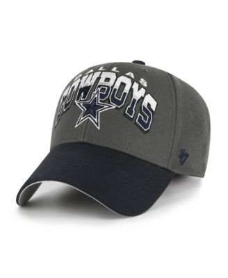 Men's Charcoal Dallas Cowboys Split Block MVP Adjustable Hat
