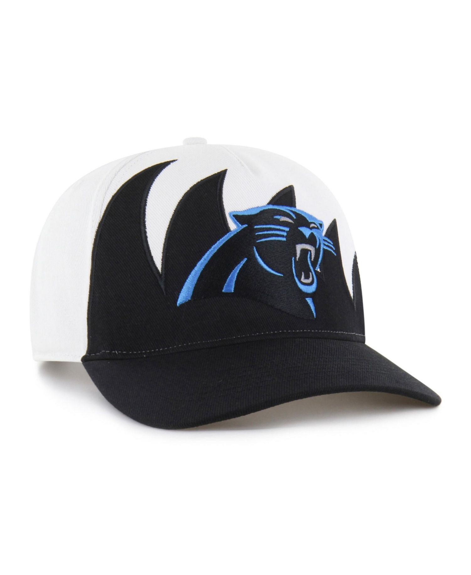 Men's White Carolina Panthers Jagged Hitch Adjustable Hat
