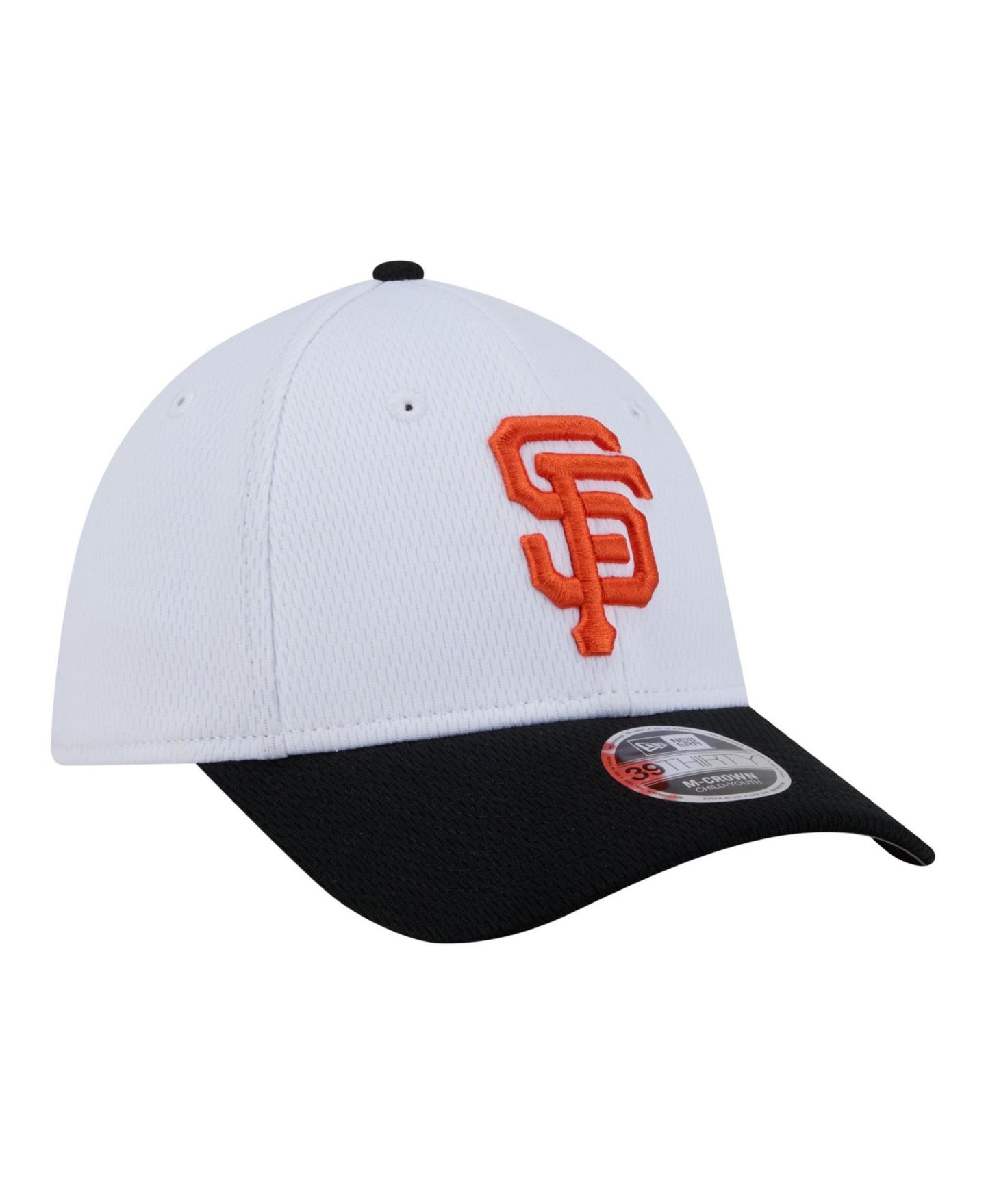 Детская кепка New Era White/Black San Francisco Giants Baseball 39THIRTY M-Crown Flex Hat — фото 3