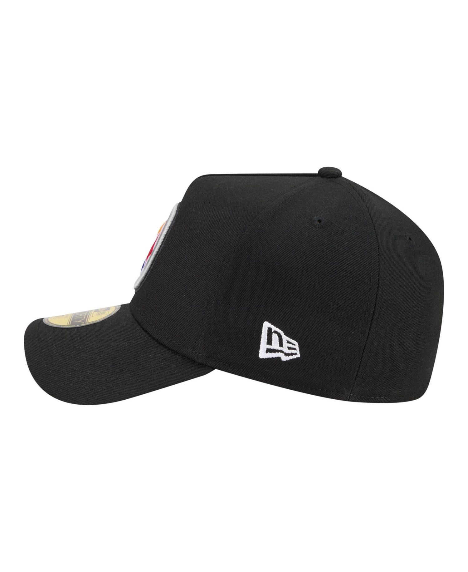 Men's Black Pittsburgh Steelers A-Frame 59FORTY Fitted Hat