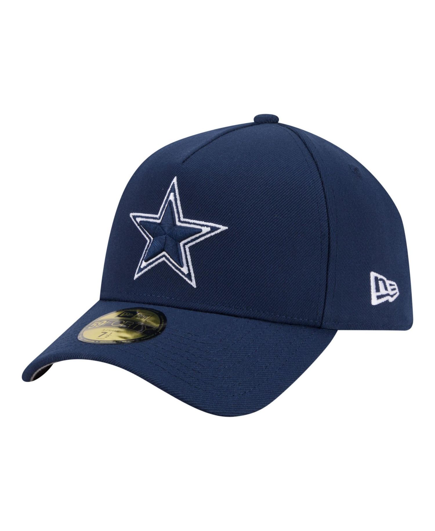 Men's Navy Dallas Cowboys A-Frame 59FORTY Fitted Hat