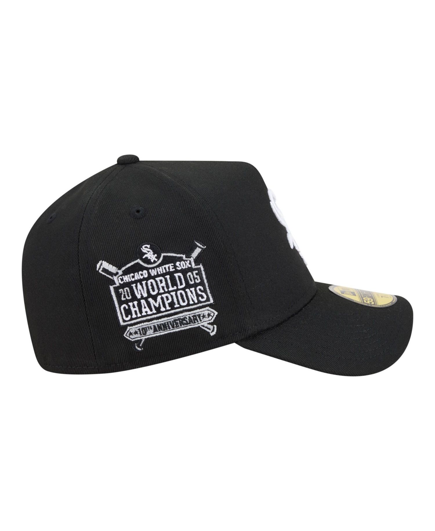 Men's Black Chicago White Sox A-Frame 59FORTY Fitted Hat