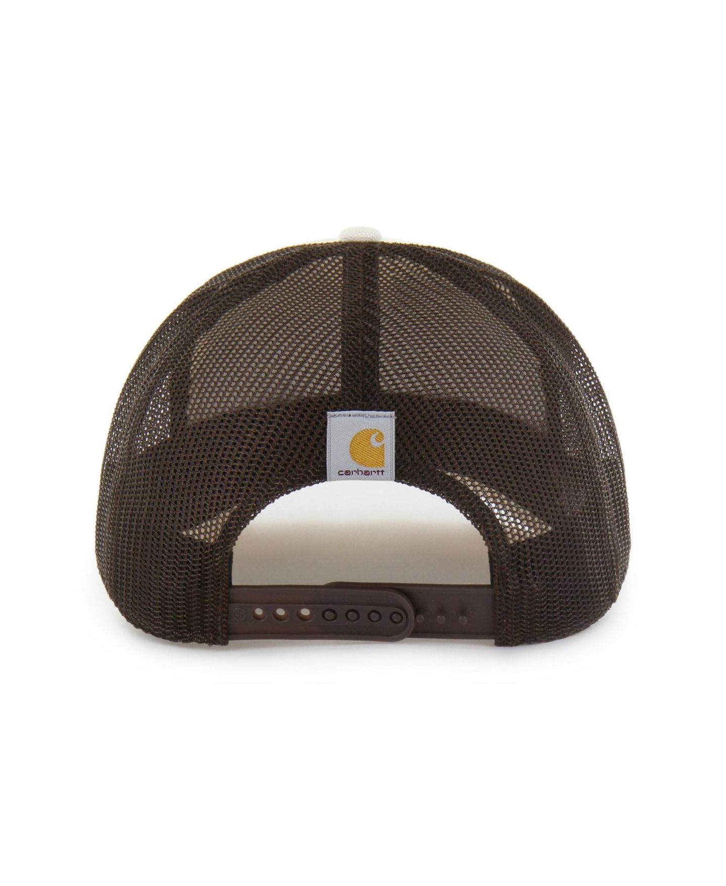 Мужская кепка Carhartt x '47 Brand Natural/Brown Auburn Tigers Undyed Trucker Adjustable Hat — фото 3