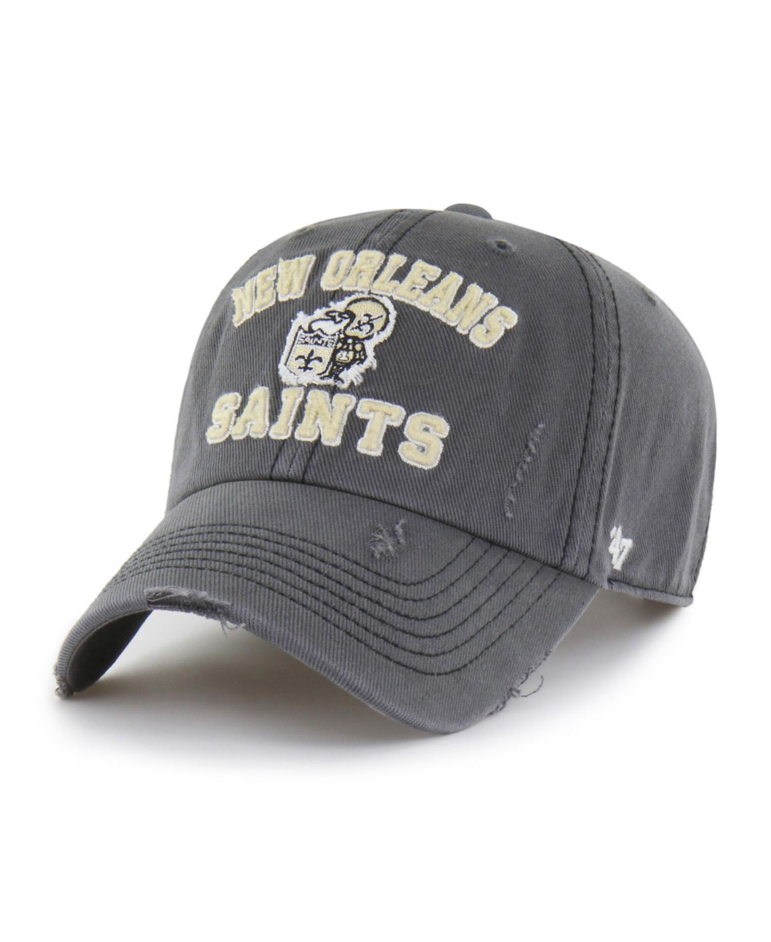Men's Charcoal New Orleans Saints Seymoore Clean Up Adjustable Hat