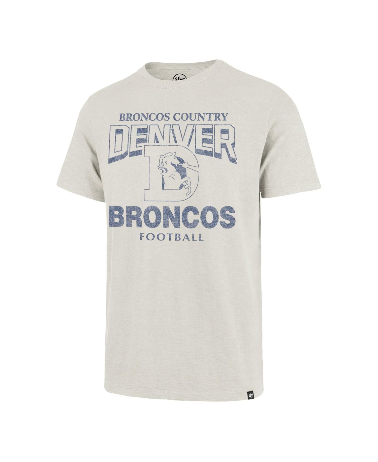 Men's Natural Denver Broncos Head On Scrum T-Shirt