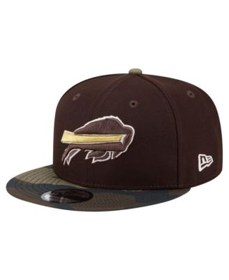 Men's Dark Brown Buffalo Bills Burnt Wood Camo 9FIFTY Snapback Hat