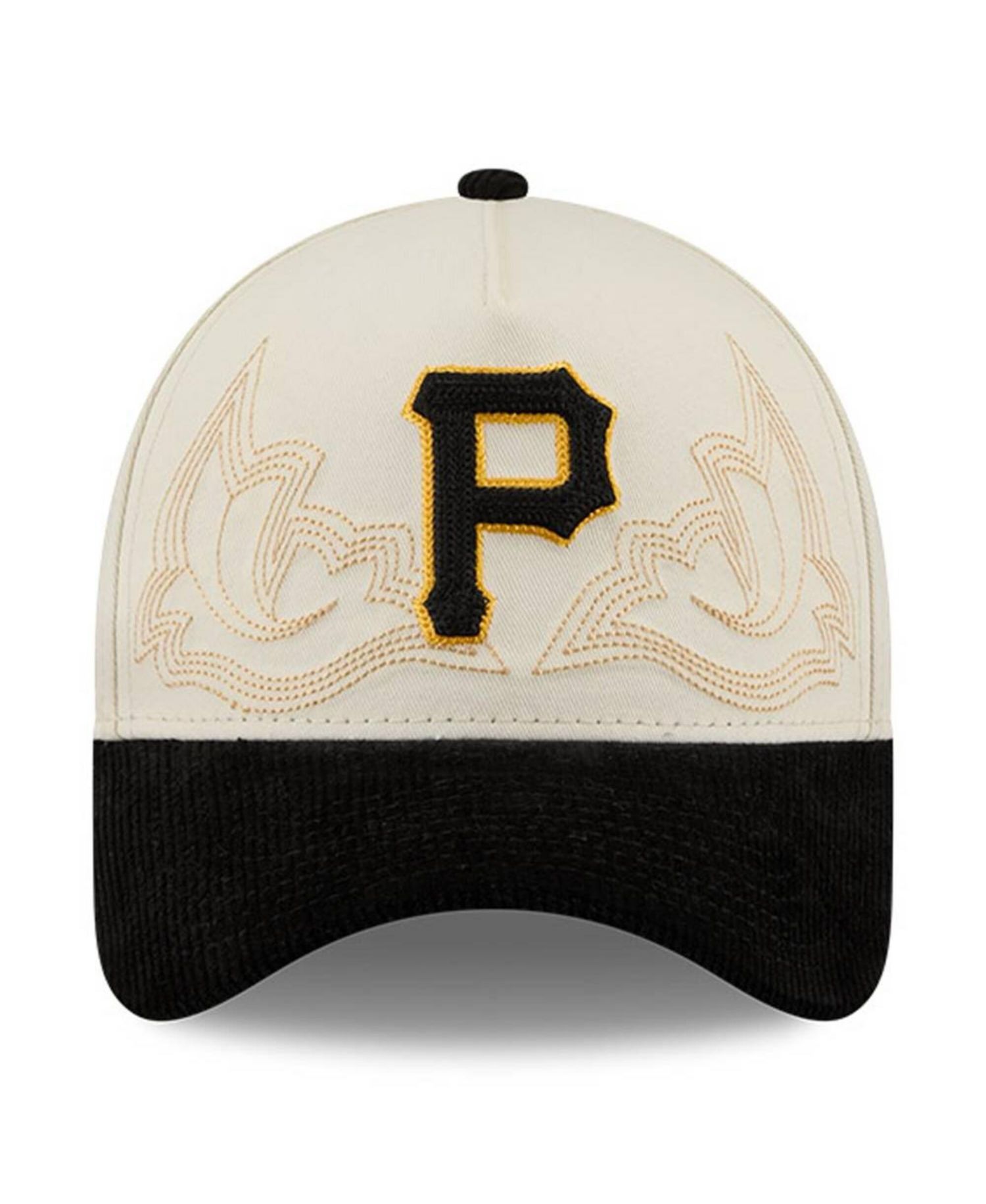 Men's Stone Pittsburgh Pirates Western Stitch 9FORTY A-Frame Adjustable Hat