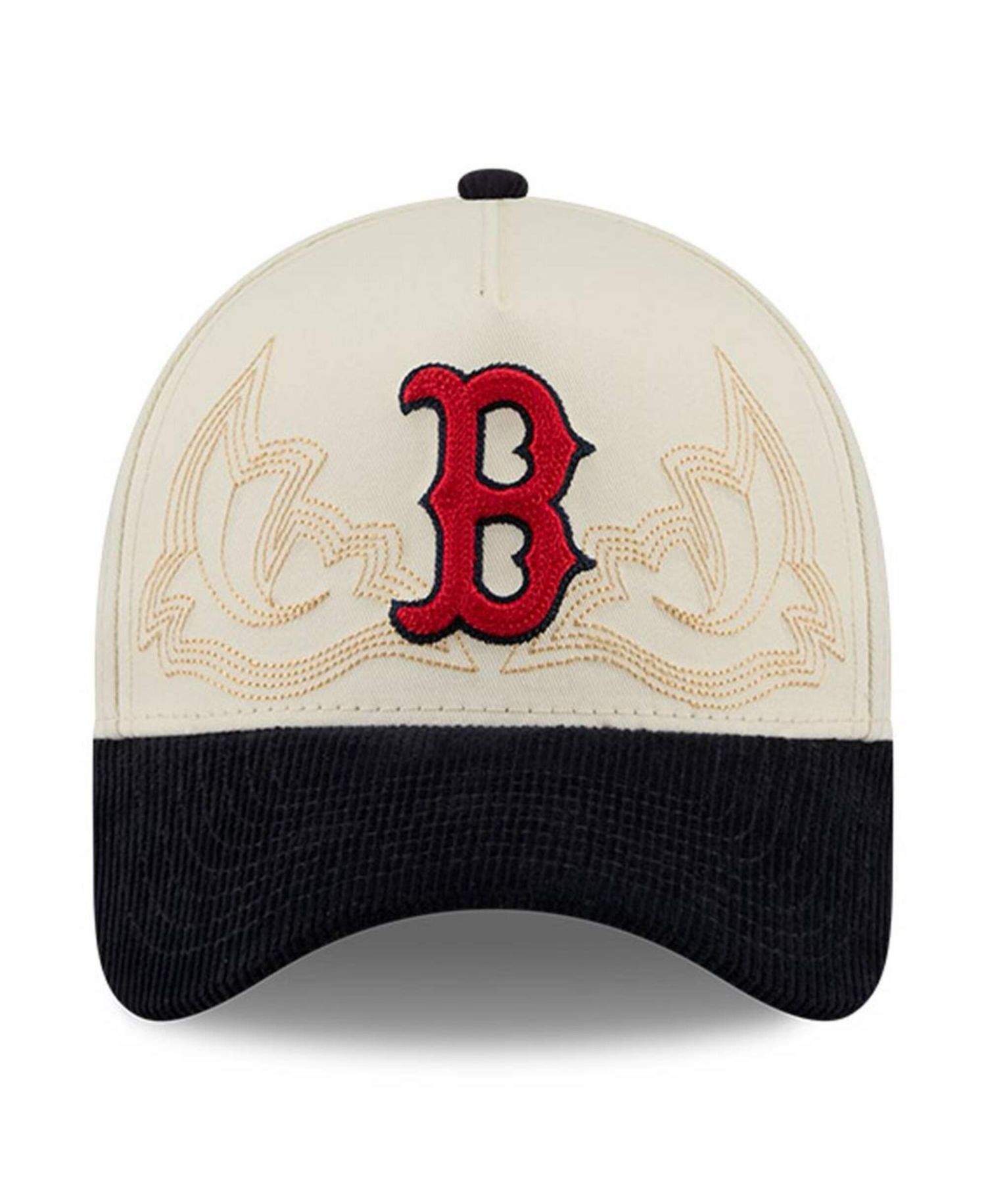 Men's Stone Boston Red Sox Western Stitch 9FORTY A-Frame Adjustable Hat