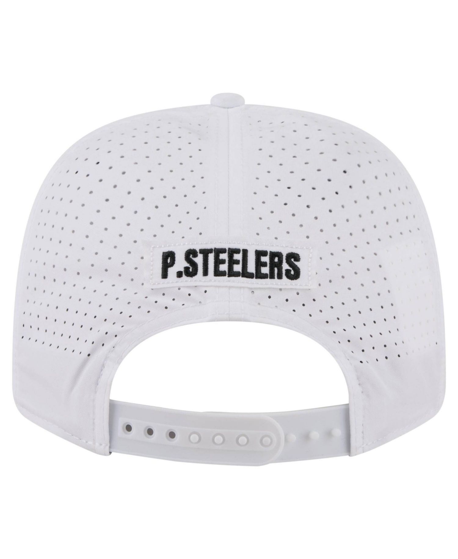 Men's White Pittsburgh Steelers Name Plate 9SEVENTY Adjustable Hat