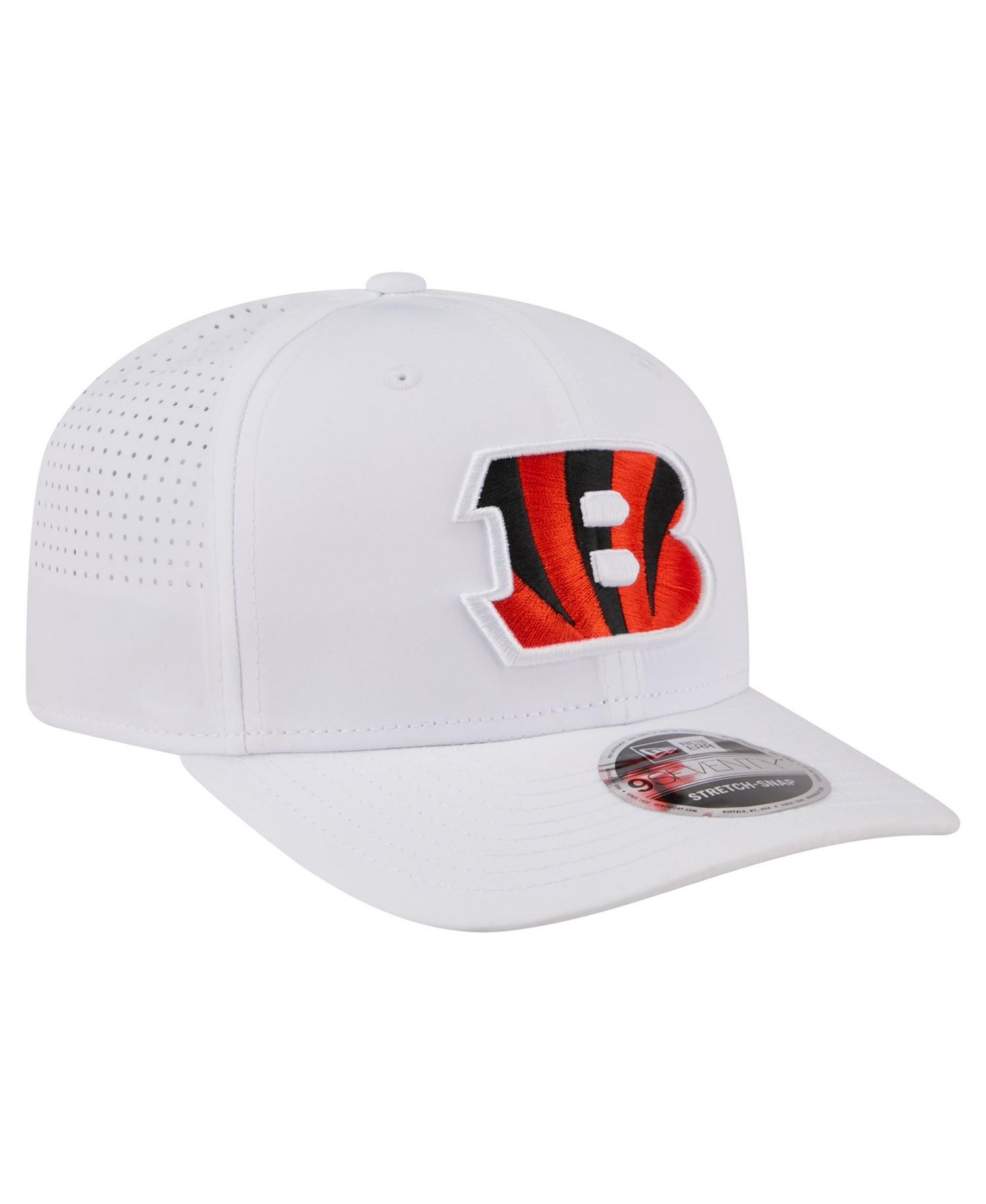 Men's White Cincinnati Bengals Name Plate 9SEVENTY Adjustable Hat
