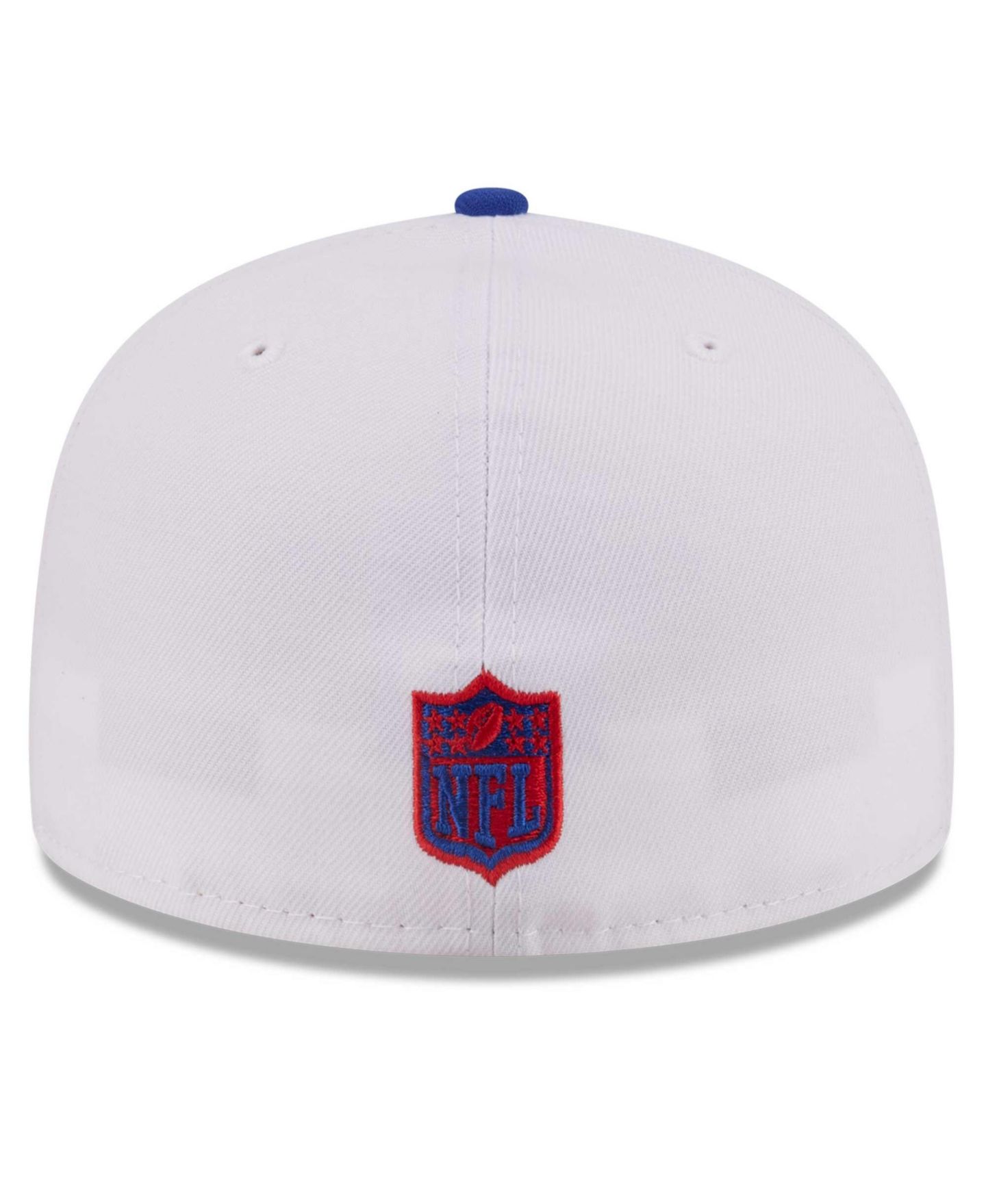 Мужская кепка New Era White/Royal Buffalo Bills Retro Swoop 59FIFTY Fitted Hat — фото 5