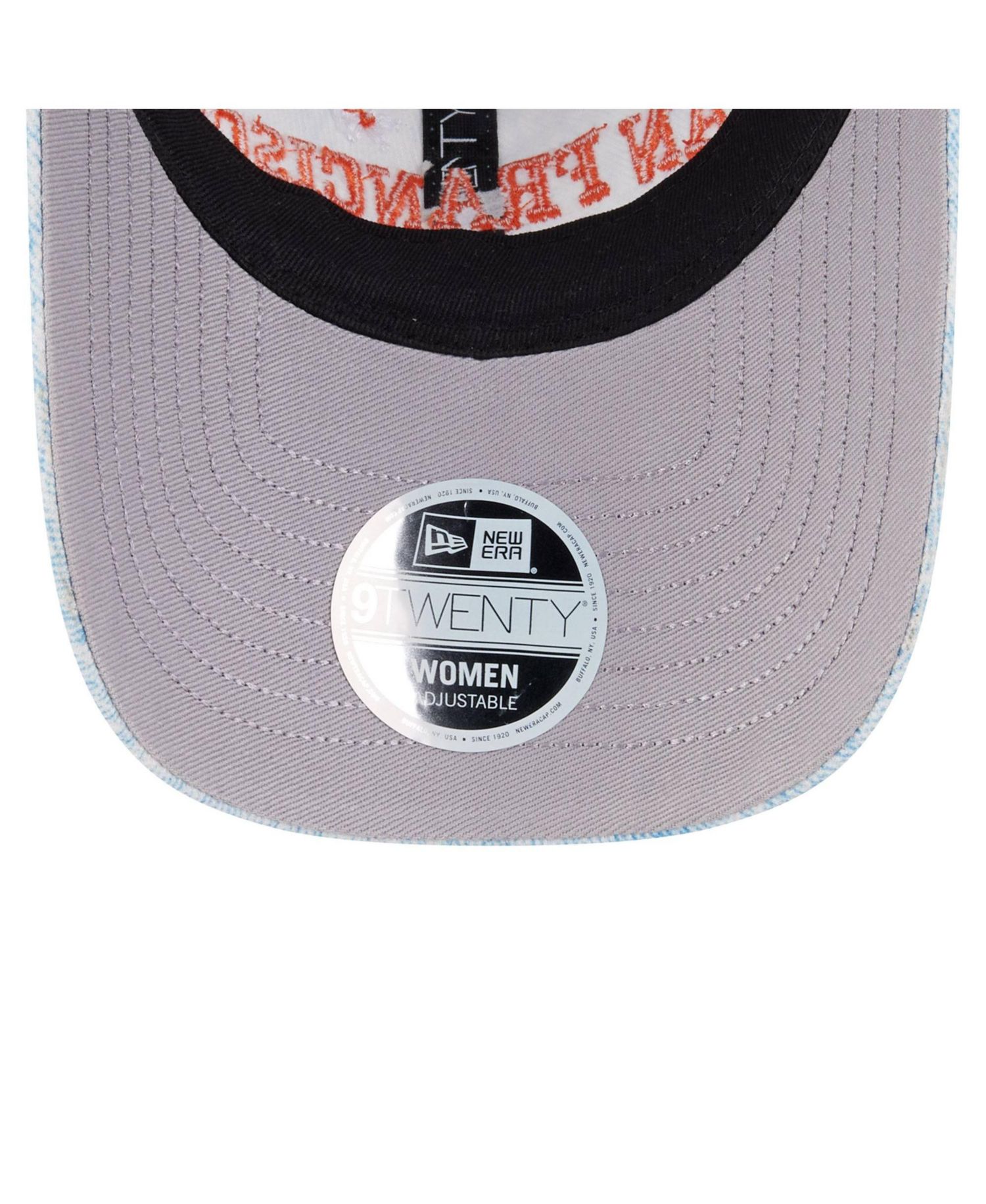 Women's Light Blue San Francisco Giants Daisy All Over 9TWENTY Adjustable Hat