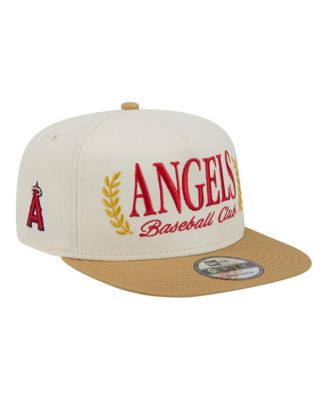 Men's Cream Los Angeles Angels Club 9FIFTY A-Frame Snapback Hat
