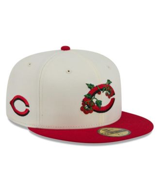 Men's White/Red Cincinnati Reds Blossom 59FIFTY Fitted Hat