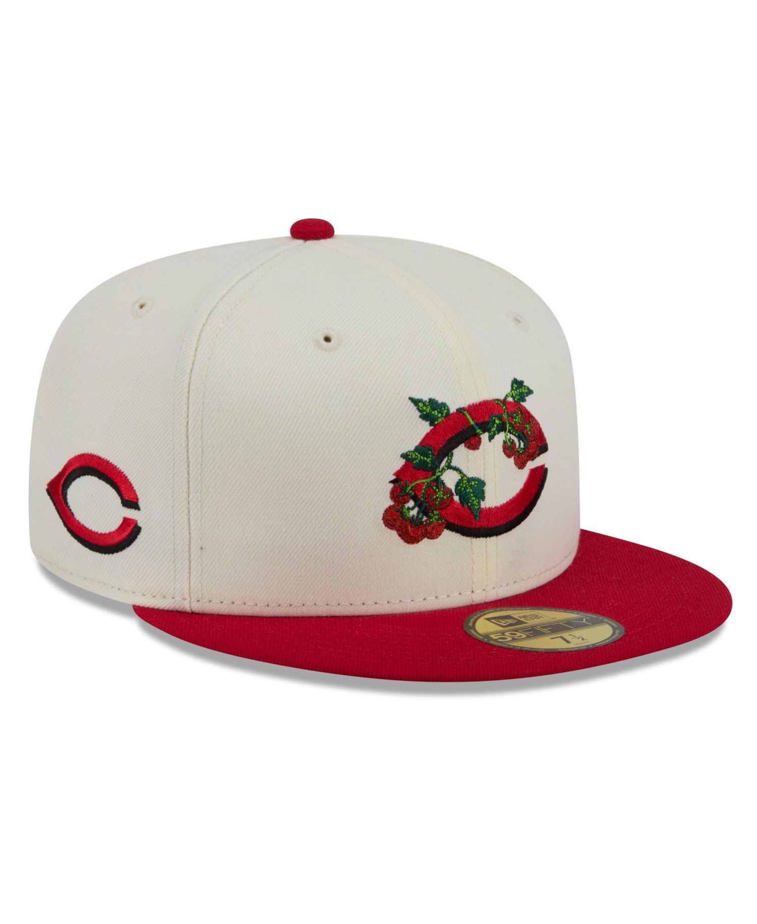 Men's White/Red Cincinnati Reds Blossom 59FIFTY Fitted Hat