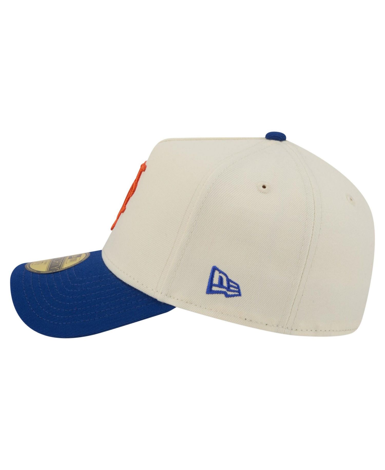 Men's Cream New York Mets Chrome A-Frame 59FORTY Fitted Hat