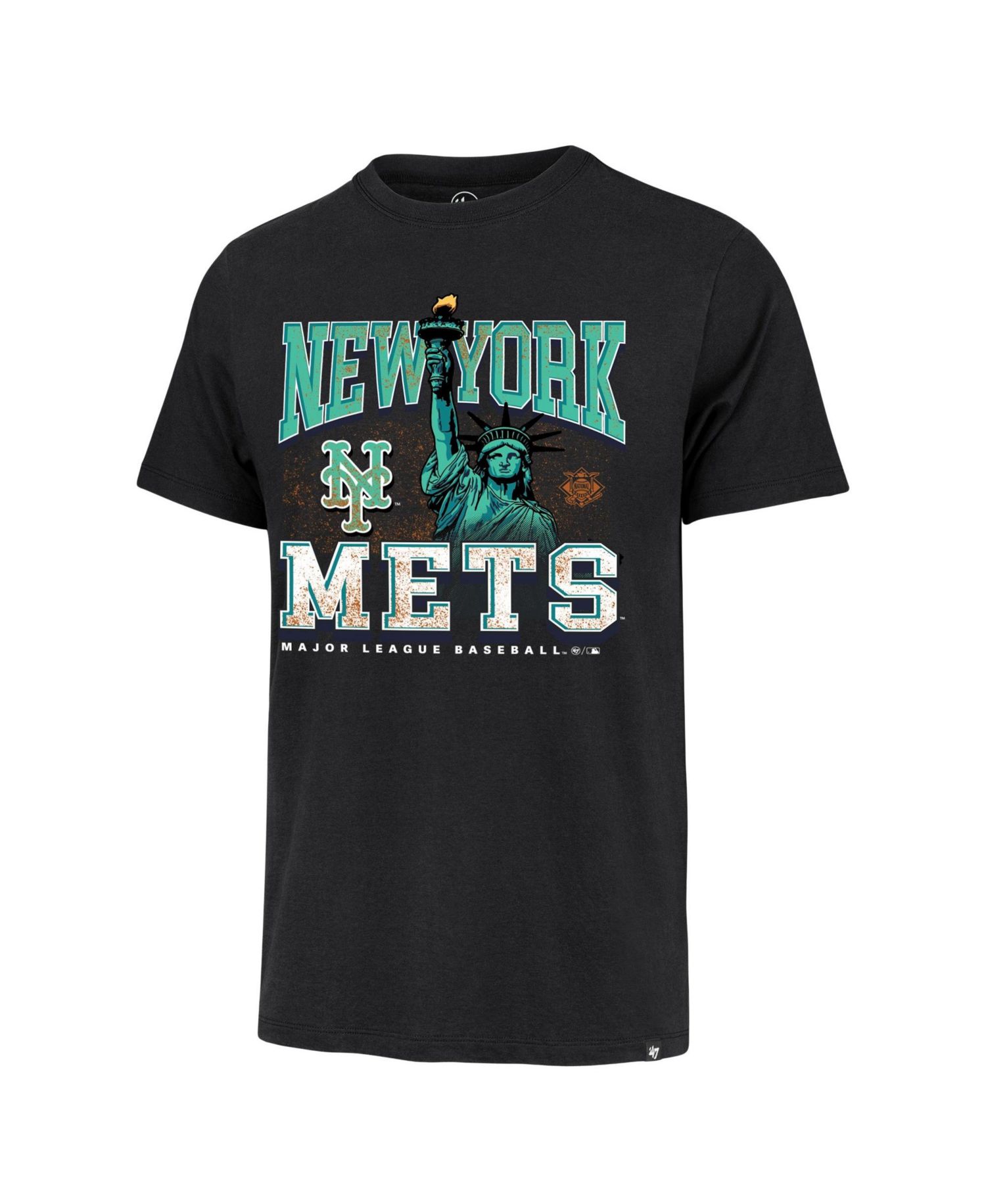 Men's Black New York Mets Regional Franklin T-Shirt