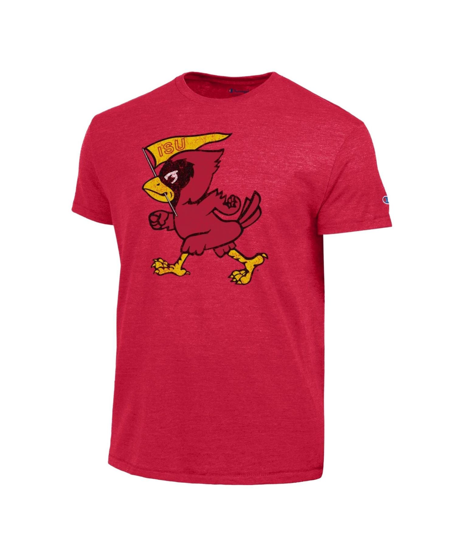 Men's Cardinal Iowa State Cyclones Vintage Triumph Tri-Blend T-Shirt