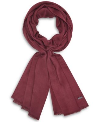 Women's Solid Satin-Feel Pashmina Scarf