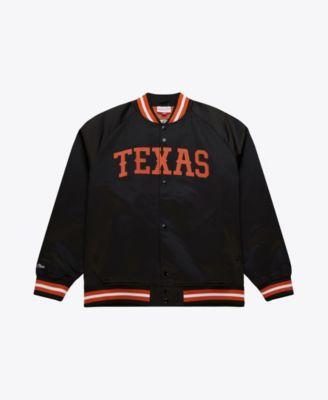 Texas Longhorns Black Satin Raglan Full-Snap Jacket