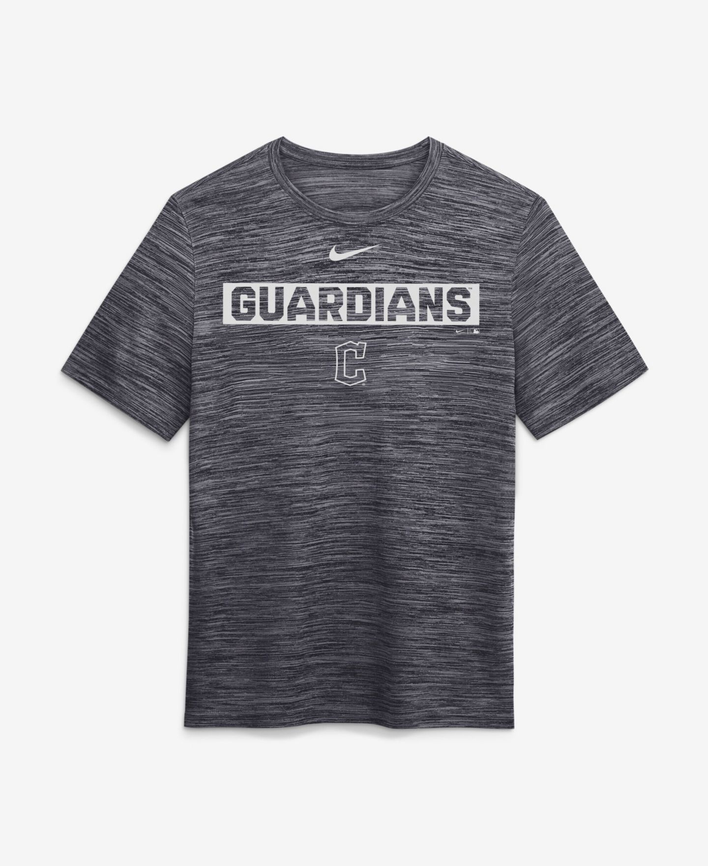 Мужская футболка Nike Black Cleveland Guardians Velocity Dri-FIT — фото 2