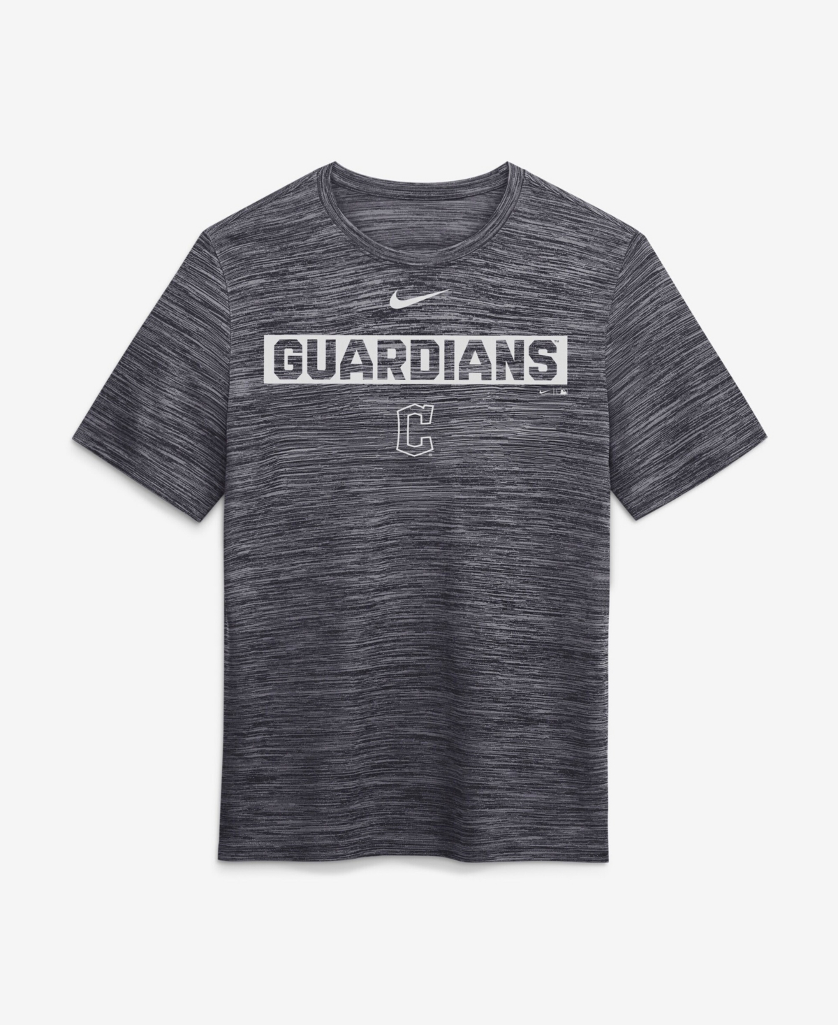 Nike Men's Black Cleveland Guardians Velocity Dri-fit T-Shirt