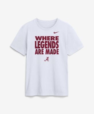 Men's White Alabama Crimson Tide 2026 Sideline Dri-FIT Slogan T-Shirt