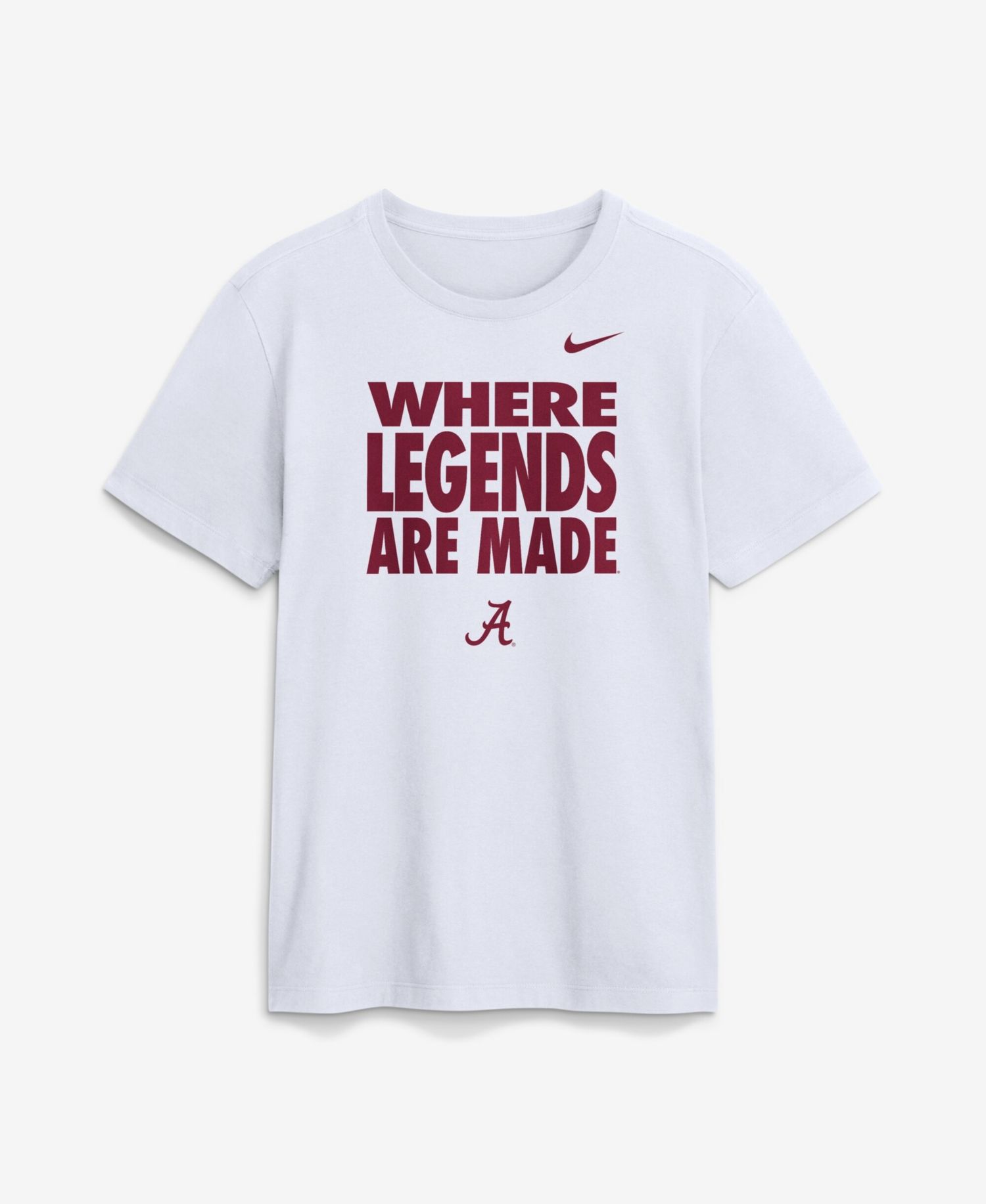 Men's White Alabama Crimson Tide 2026 Sideline Dri-FIT Slogan T-Shirt