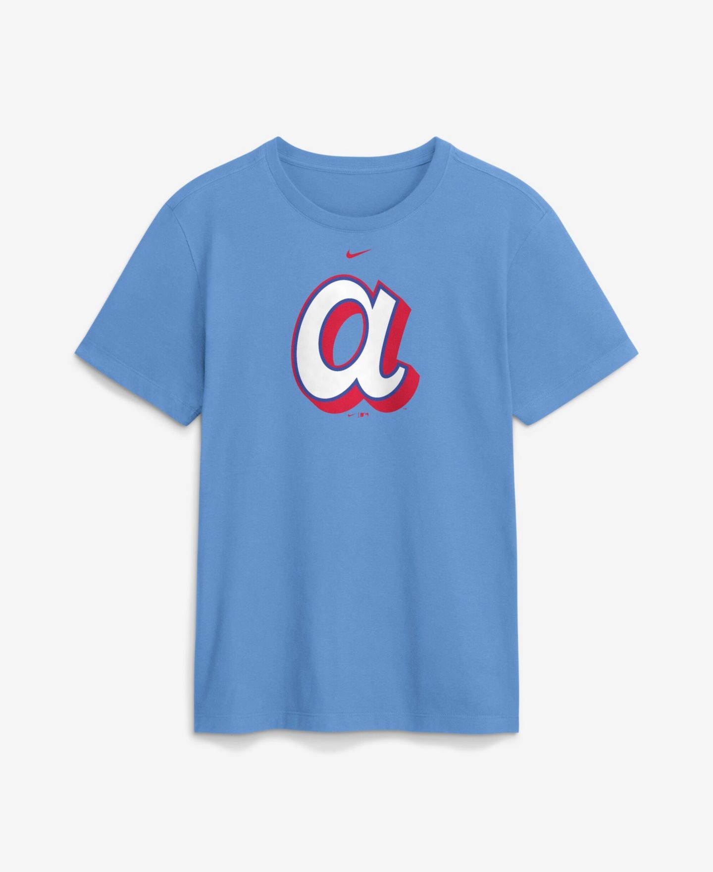 Мужская футболка Nike Light Blue Atlanta Braves City Connect Club — фото 2