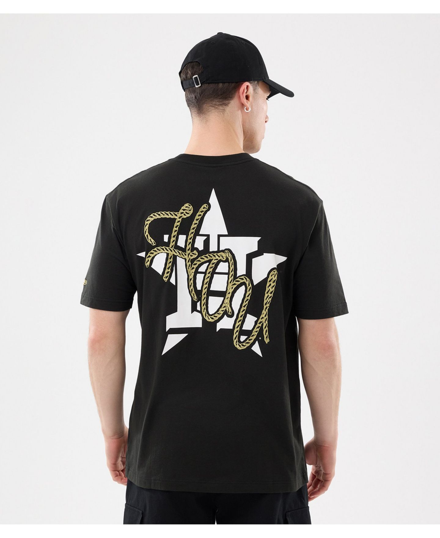 Мужская футболка New Era Black Houston Astros Injection Lifestyle Urban Ranchwear — фото 2