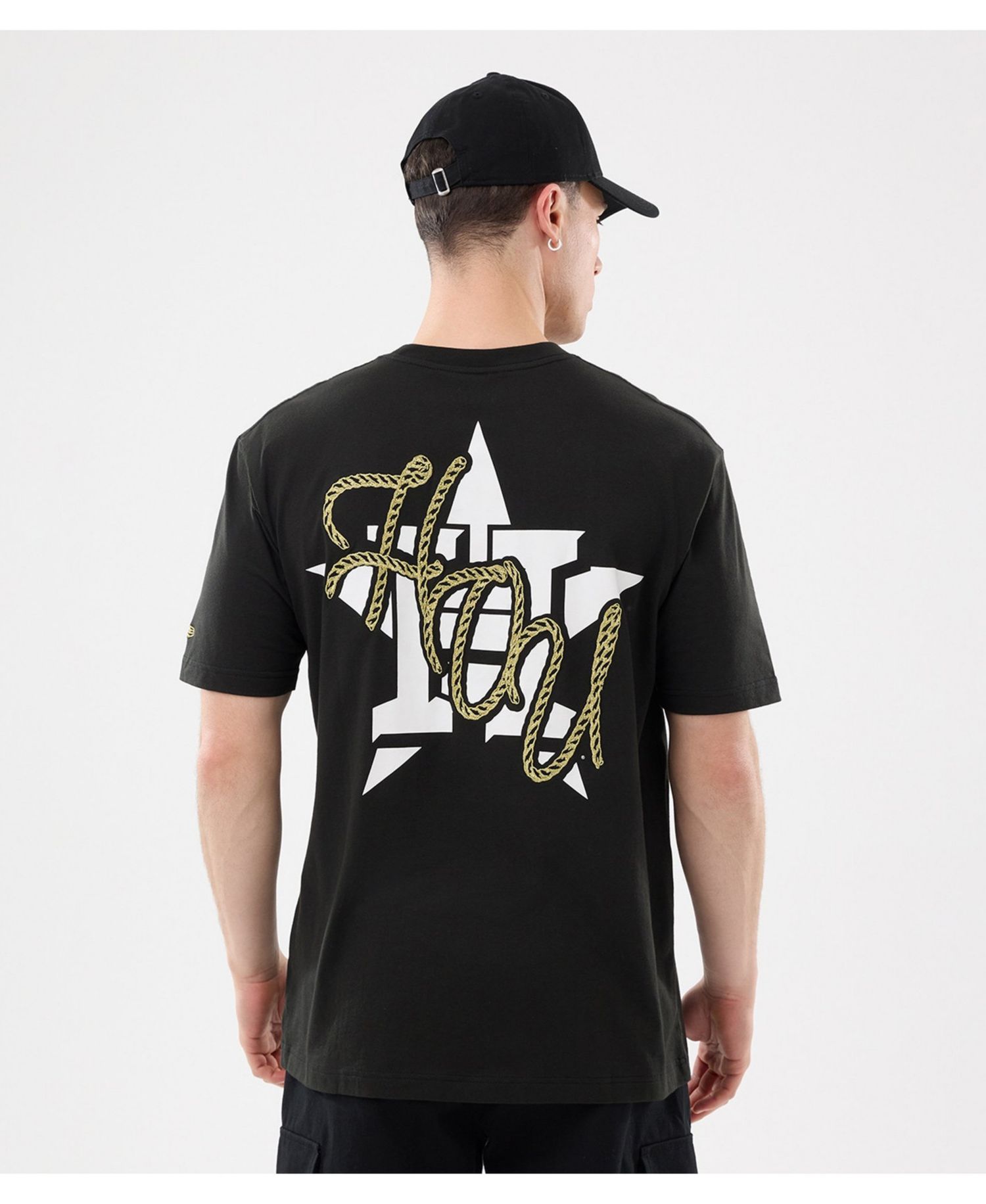 Men's Black Houston Astros Injection Lifestyle Urban Ranchwear T-Shirt