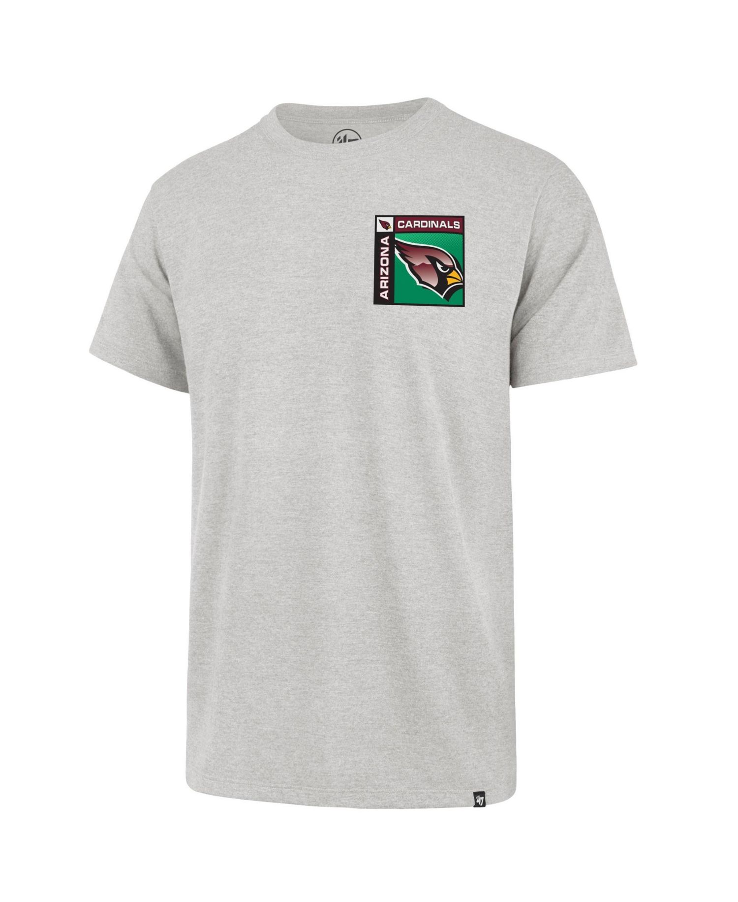 47 Brand Men's Gray Arizona Cardinals Chrome Plate Franklin T-Shirt