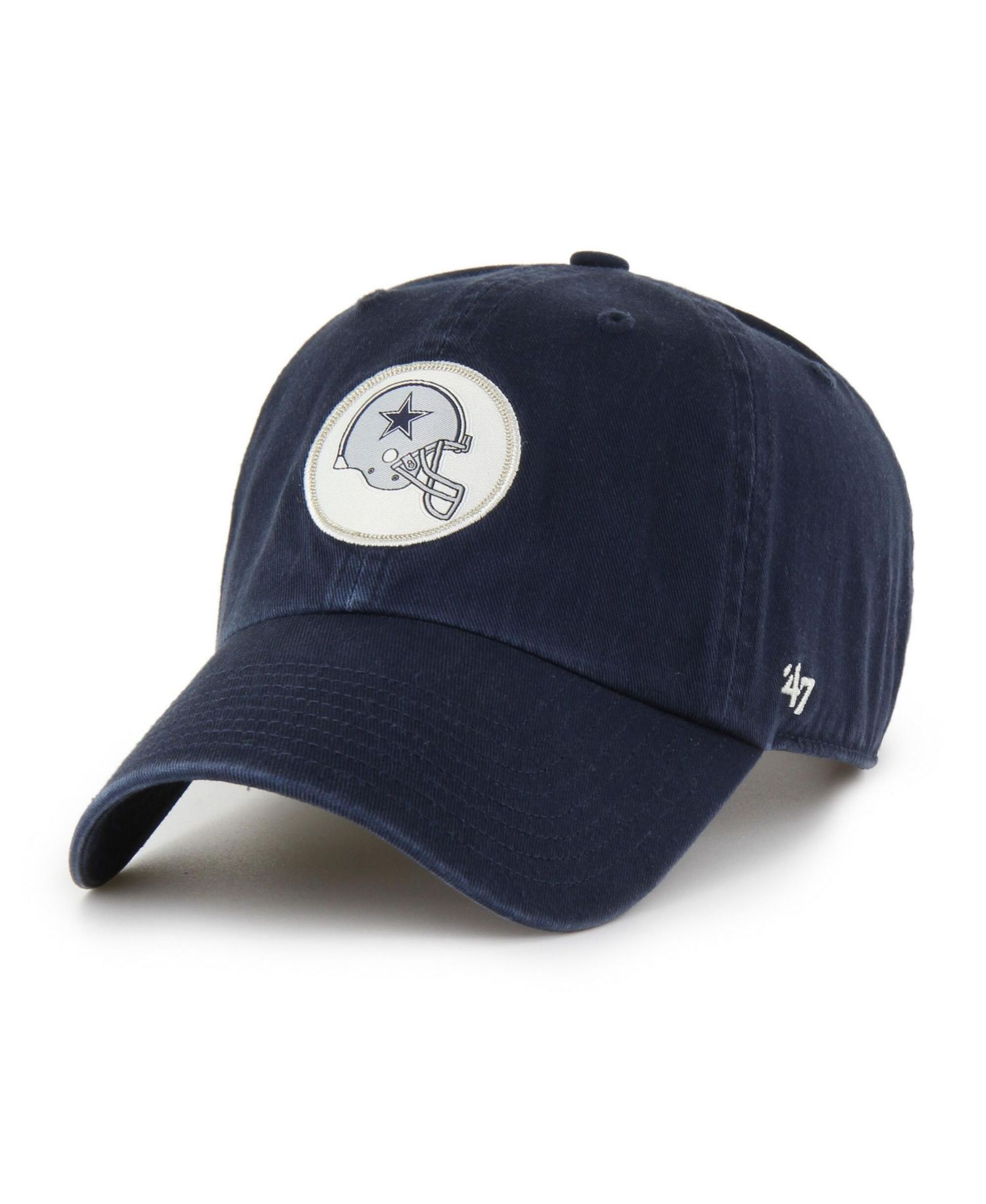 Men's Navy Dallas Cowboys Helmet Clean-Up Adjustable Hat