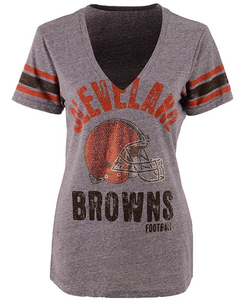 G Iii Sports Women S Cleveland Browns Any Sunday Rhinestone T