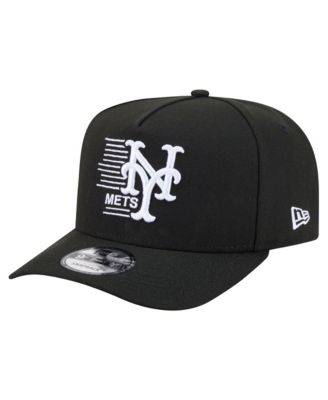 Men's Black New York Mets Motion A-Frame 9FIFTY Snapback Hat
