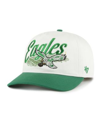 Men's Cream Philadelphia Eagles Throwback Enfield Hitch Adjustable Hat