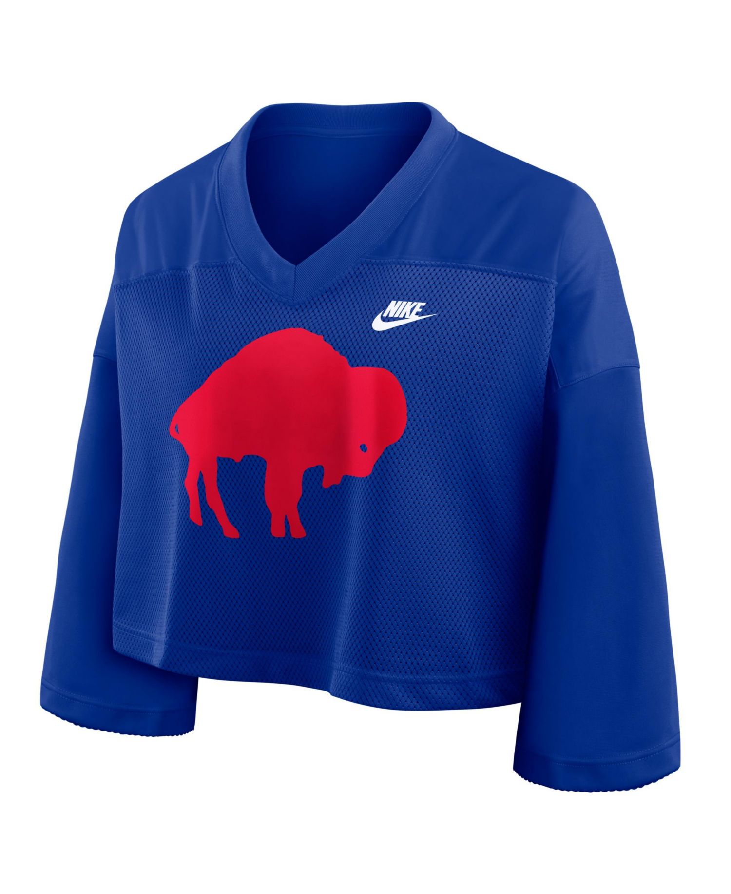 Women's Buffalo Bills Rewind Dri-FIT Mesh Cropped Jersey
