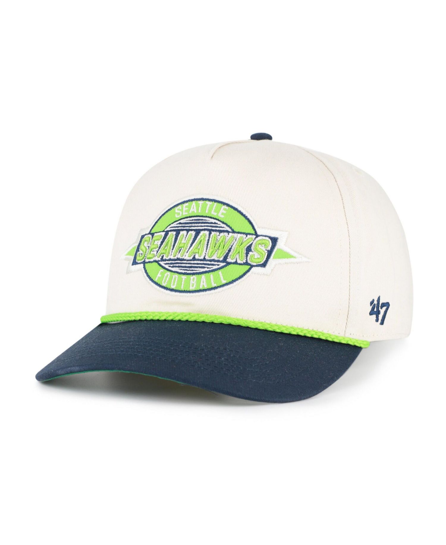 Men's Natural Seattle Seahawks Frame Out Two Tone Hitch Adjustable Hat