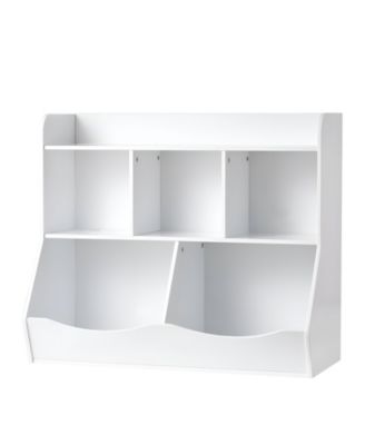 Kids Bookcase and Toy Organizer Shelf for Playroom