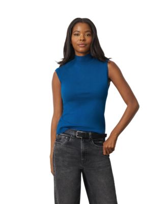 Women's Extended Shoulder Mock Neck Sweater