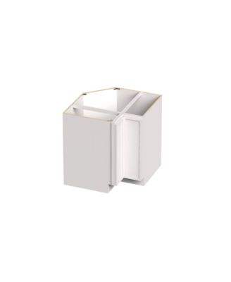 33" Lazy Susan Base Cabinet, Ready to Assemble Kitchen Cabinet with Solid Wood Frame, Soft-Close Slides and Hinges