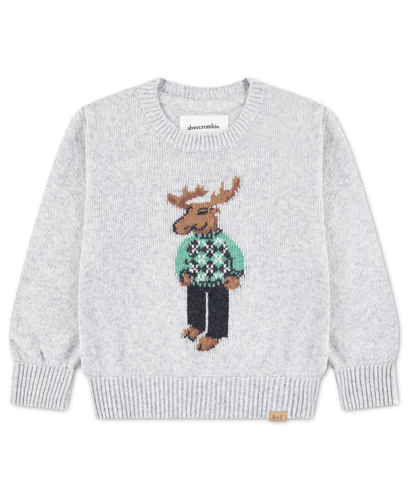 Свитер abercrombie kids Moose Graphic Sweater для мальчиков-малышей, цвет: High Rise — фото 3