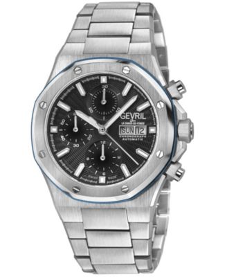 Men's Swiss Made Kingsgate Swiss Automatic Silver Stainless Steel Bracelet Watch