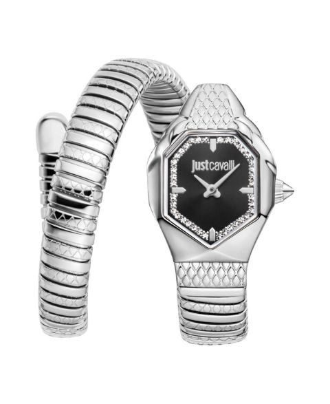 Женские часы Just Cavalli Aria Quartz Stainless Steel Bracelet Watch, цвет: Серебряный