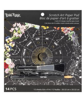 Scratch Art: Paper Pad - Whimsical Celestial