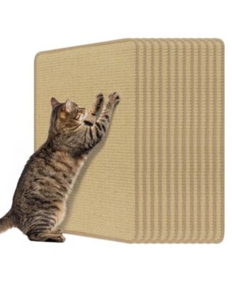 12-Piece Cat Scratcher Mat Set 24 x 16 in Sisal Pads