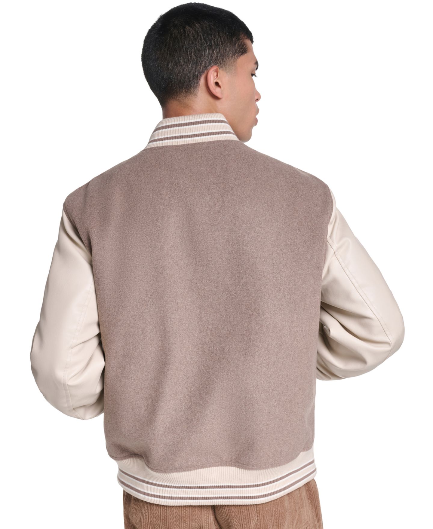 Мужская куртка Champion Wool Blend Varsity, цвет: Коричневый / Хаки — фото 7