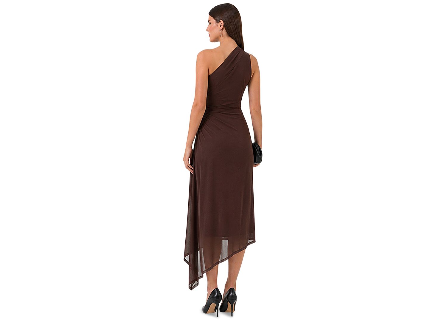 Women's Lace One-Shoulder Midi Dress