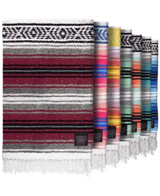Piscifun Authentic Handmade Mexican Baja Blanket All Season Versatile Outdoor Throw