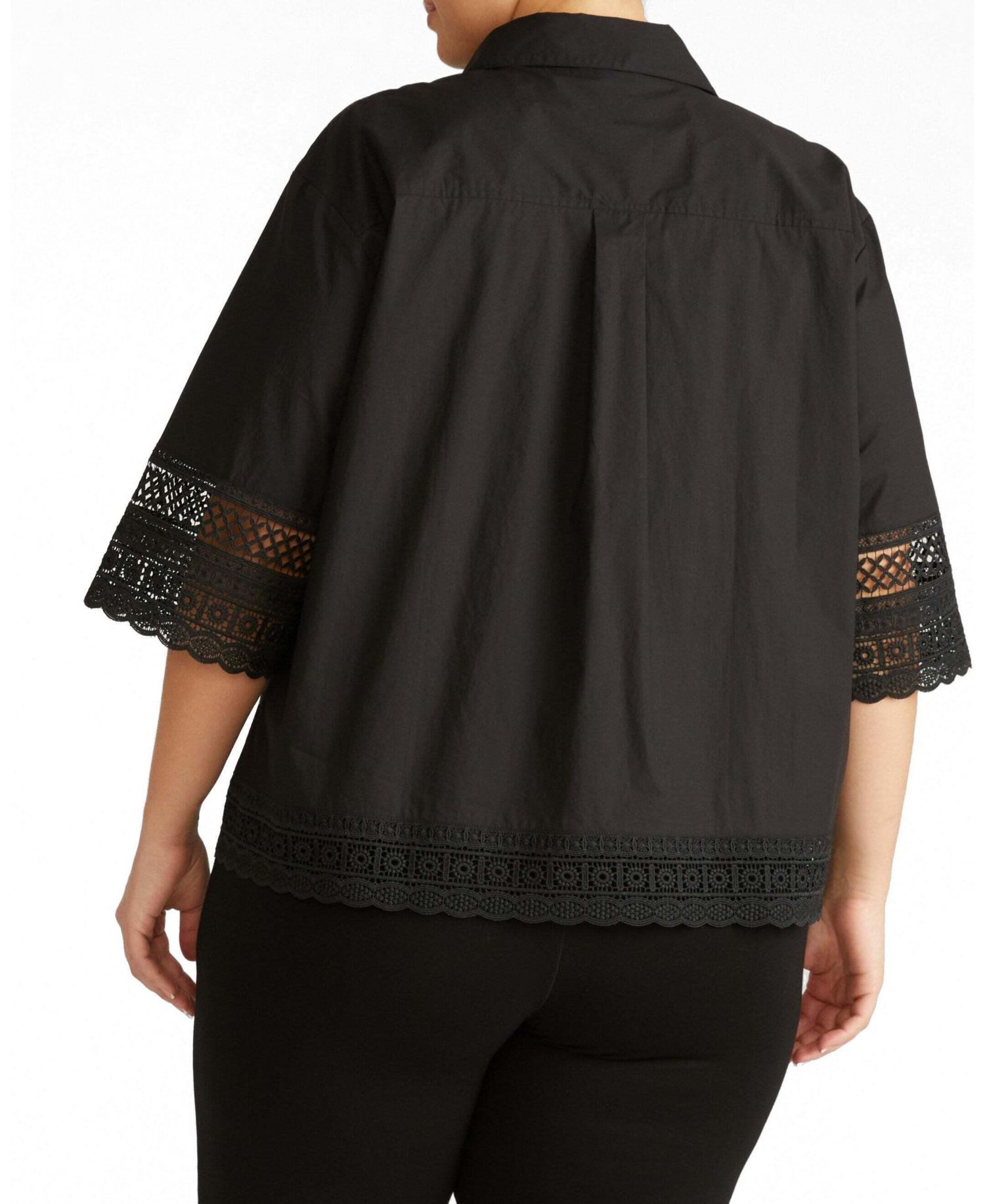 Women's Plus Size Dora Cotton Poplin Blouse